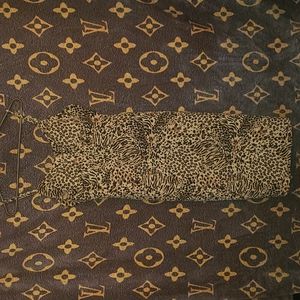 Leopard print mini dress